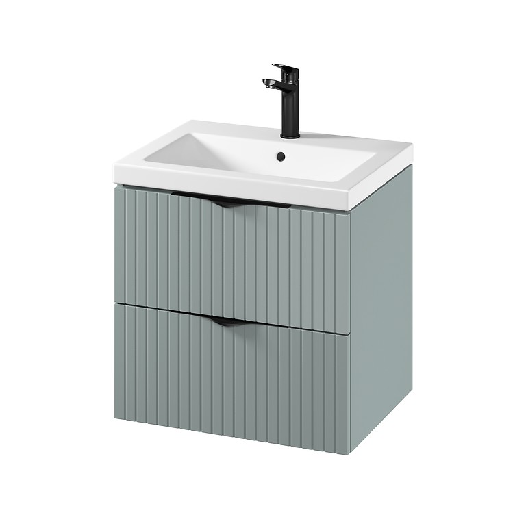 Cersanit Tirso 60×45 cm alsószekrény, Como mosdóval – Fiord (S801-544) | Lapraszerelt